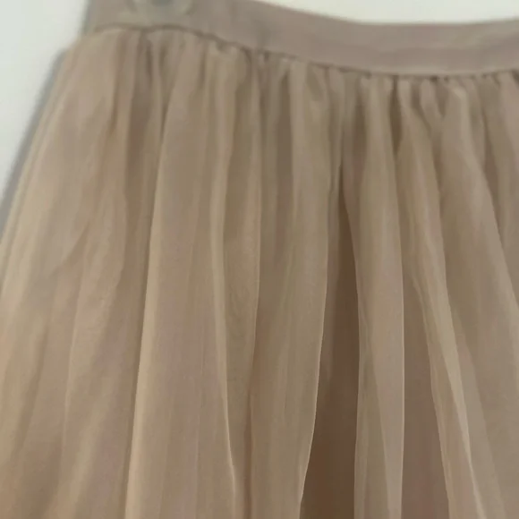 Alice + Olivia Abella Organza Maxi Skirt Nude/Dusty pink - Picture 4 of 16